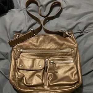 Fossil bronze crossbody